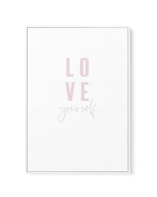 Love Yourself | 2 Colour Options | Framed Canvas-CANVAS-You can shop wall art online with Olive et Oriel for everything from abstract art to fun kids wall art. Our beautiful modern art prints and canvas art are available from large canvas prints to wall art paintings and our proudly Australian artwork collection offers only the highest quality framed large wall art and canvas art Australia - You can buy fashion photography prints or Hampton print posters and paintings on canvas from Olive et Ori