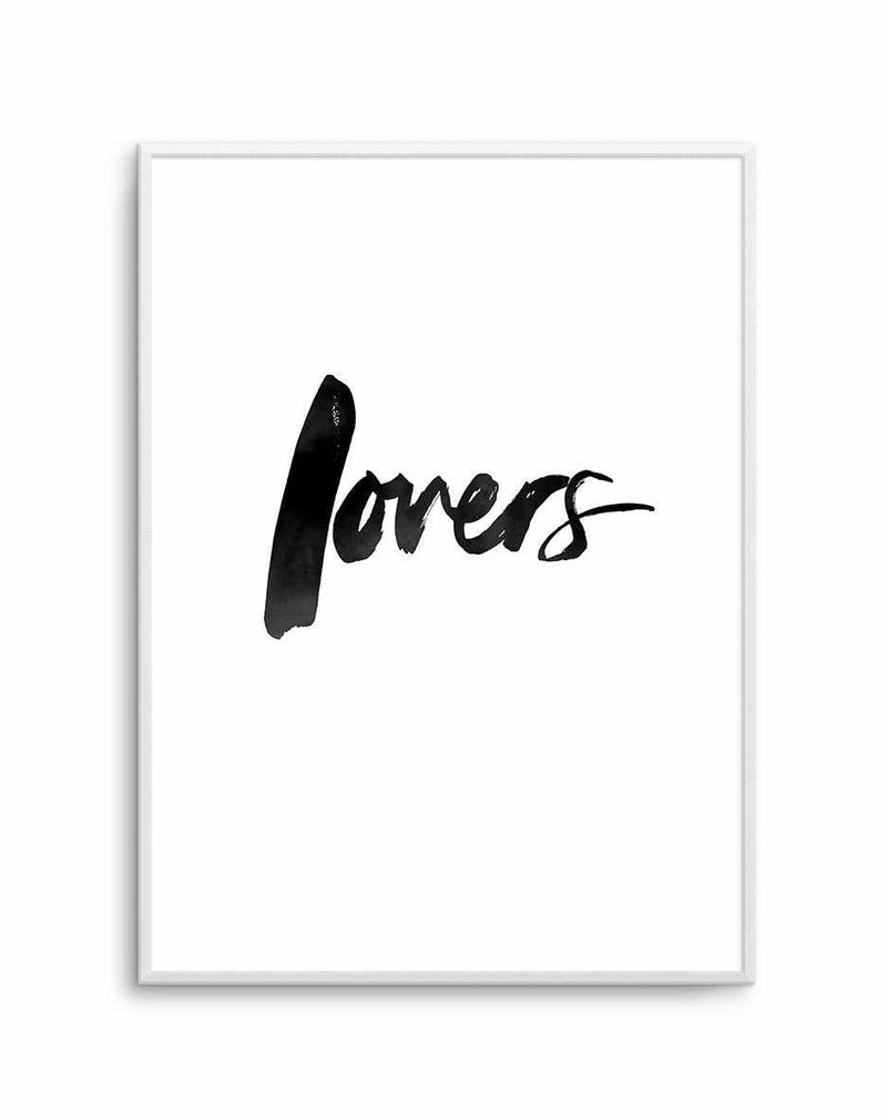 Lovers | Brushscript Art Print-PRINT-Olive et Oriel-Olive et Oriel-A5 | 5.8" x 8.3" | 14.8 x 21cm-Unframed Art Print-With White Border-Buy-Australian-Art-Prints-Online-with-Olive-et-Oriel-Your-Artwork-Specialists-Austrailia-Decorate-With-Coastal-Photo-Wall-Art-Prints-From-Our-Beach-House-Artwork-Collection-Fine-Poster-and-Framed-Artwork