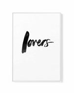 Lovers | Brushscript | Framed Canvas-CANVAS-You can shop wall art online with Olive et Oriel for everything from abstract art to fun kids wall art. Our beautiful modern art prints and canvas art are available from large canvas prints to wall art paintings and our proudly Australian artwork collection offers only the highest quality framed large wall art and canvas art Australia - You can buy fashion photography prints or Hampton print posters and paintings on canvas from Olive et Oriel and have 