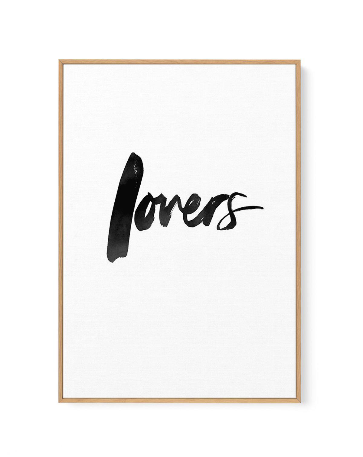 Lovers | Brushscript | Framed Canvas-CANVAS-You can shop wall art online with Olive et Oriel for everything from abstract art to fun kids wall art. Our beautiful modern art prints and canvas art are available from large canvas prints to wall art paintings and our proudly Australian artwork collection offers only the highest quality framed large wall art and canvas art Australia - You can buy fashion photography prints or Hampton print posters and paintings on canvas from Olive et Oriel and have 