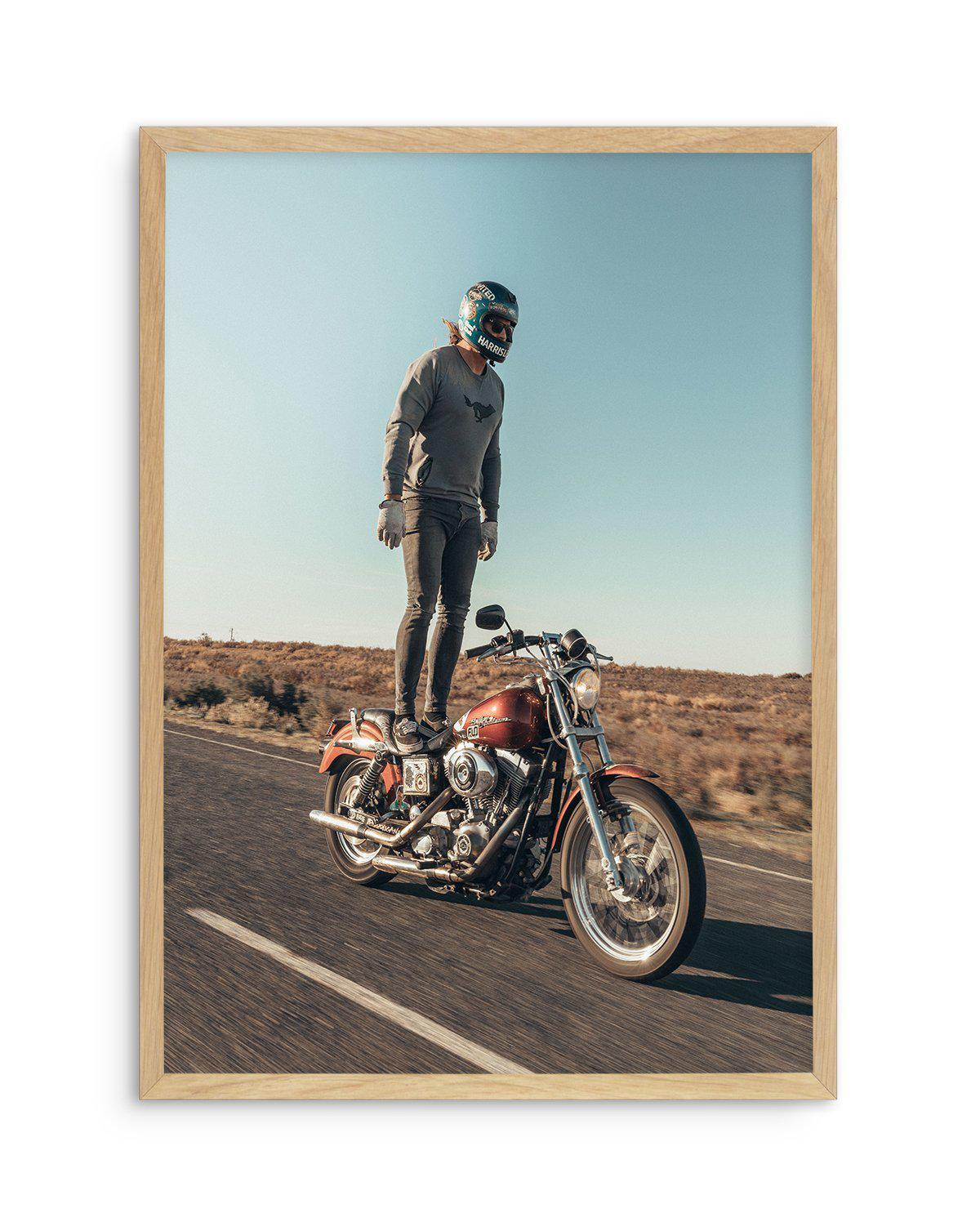 Low Rider Stance By Tim Harris Art Print-PRINT-Olive et Oriel-Tim Harris-A5 | 5.8" x 8.3" | 14.8 x 21cm-Oak-With White Border-Buy-Australian-Art-Prints-Online-with-Olive-et-Oriel-Your-Artwork-Specialists-Austrailia-Decorate-With-Coastal-Photo-Wall-Art-Prints-From-Our-Beach-House-Artwork-Collection-Fine-Poster-and-Framed-Artwork