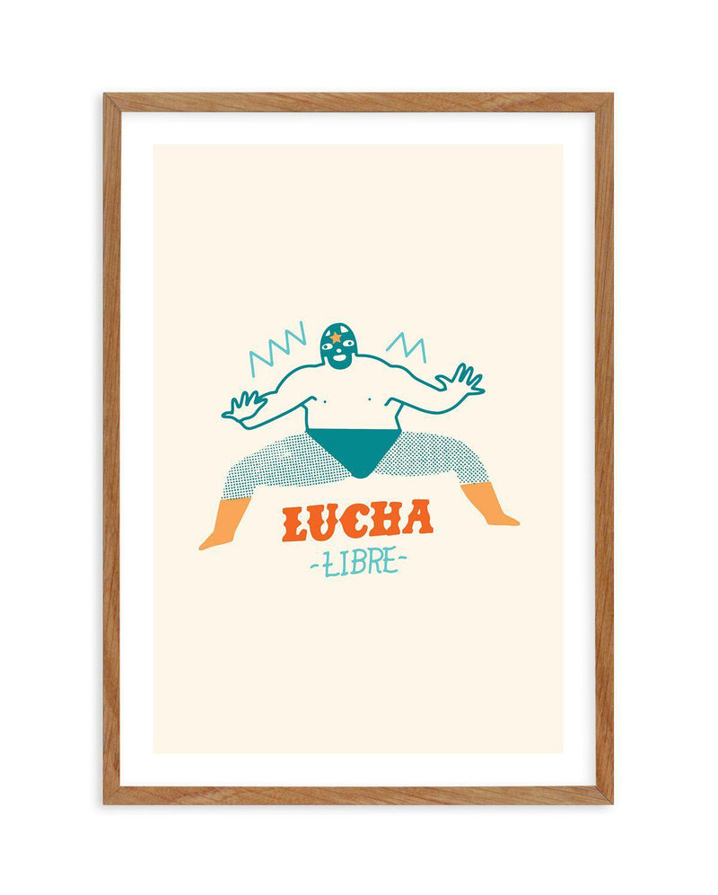 Lucha Libre Fighter Art Print-PRINT-Olive et Oriel-Olive et Oriel-Buy-Australian-Art-Prints-Online-with-Olive-et-Oriel-Your-Artwork-Specialists-Austrailia-Decorate-With-Coastal-Photo-Wall-Art-Prints-From-Our-Beach-House-Artwork-Collection-Fine-Poster-and-Framed-Artwork