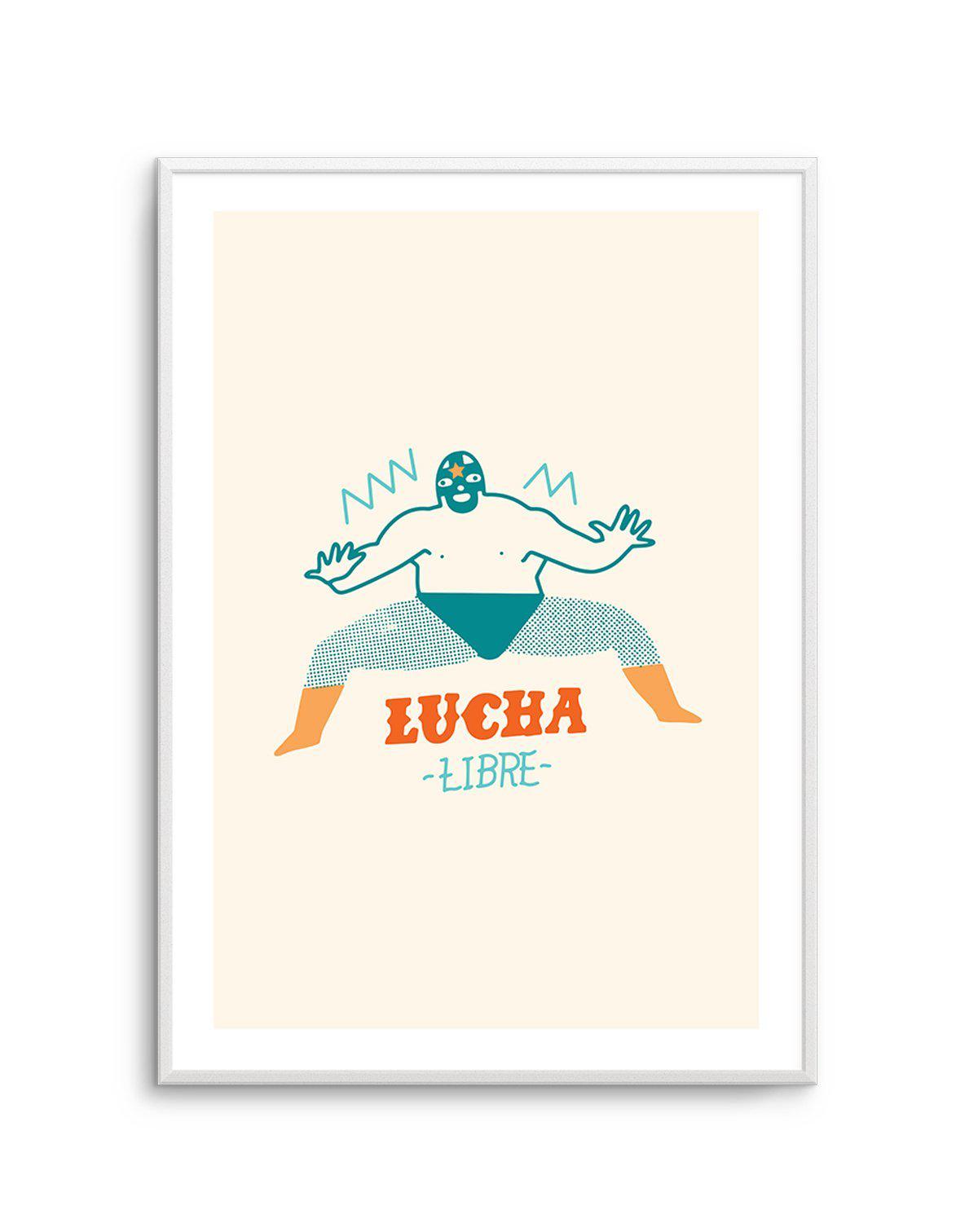 Lucha Libre Fighter Art Print-PRINT-Olive et Oriel-Olive et Oriel-A5 | 5.8" x 8.3" | 14.8 x 21cm-Unframed Art Print-With White Border-Buy-Australian-Art-Prints-Online-with-Olive-et-Oriel-Your-Artwork-Specialists-Austrailia-Decorate-With-Coastal-Photo-Wall-Art-Prints-From-Our-Beach-House-Artwork-Collection-Fine-Poster-and-Framed-Artwork