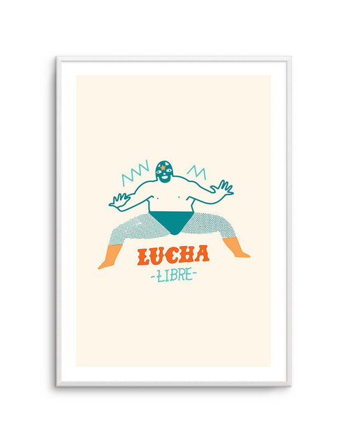 Lucha Libre Fighter Art Print-PRINT-Olive et Oriel-Olive et Oriel-A5 | 5.8" x 8.3" | 14.8 x 21cm-Unframed Art Print-With White Border-Buy-Australian-Art-Prints-Online-with-Olive-et-Oriel-Your-Artwork-Specialists-Austrailia-Decorate-With-Coastal-Photo-Wall-Art-Prints-From-Our-Beach-House-Artwork-Collection-Fine-Poster-and-Framed-Artwork