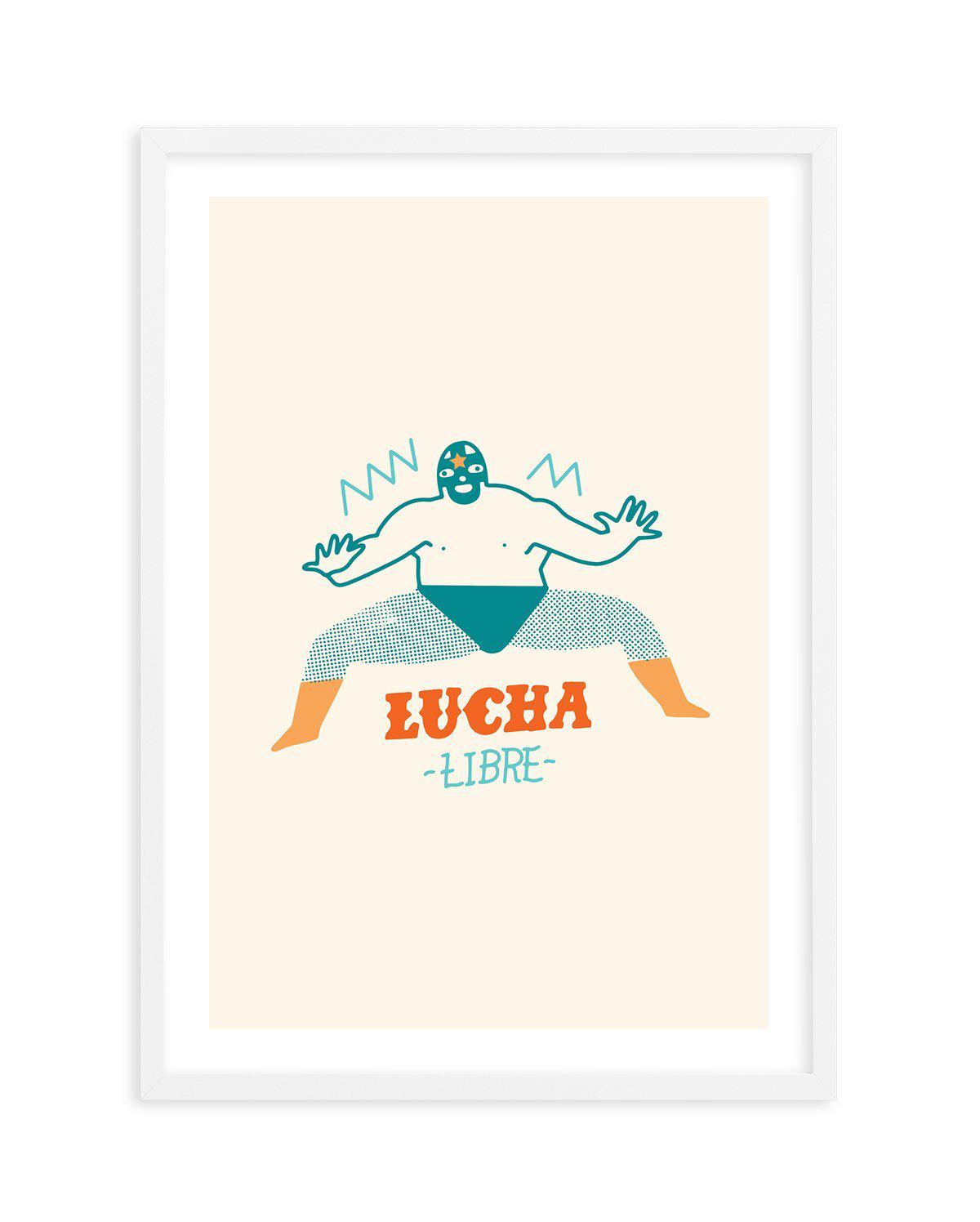 Lucha Libre Fighter Art Print-PRINT-Olive et Oriel-Olive et Oriel-A5 | 5.8" x 8.3" | 14.8 x 21cm-White-With White Border-Buy-Australian-Art-Prints-Online-with-Olive-et-Oriel-Your-Artwork-Specialists-Austrailia-Decorate-With-Coastal-Photo-Wall-Art-Prints-From-Our-Beach-House-Artwork-Collection-Fine-Poster-and-Framed-Artwork