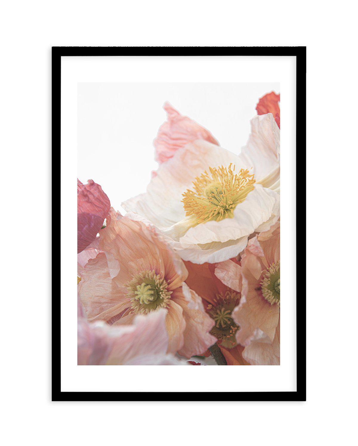 Luxe Poppy I Art Print-PRINT-Olive et Oriel-Olive et Oriel-A5 | 5.8" x 8.3" | 14.8 x 21cm-Black-With White Border-Buy-Australian-Art-Prints-Online-with-Olive-et-Oriel-Your-Artwork-Specialists-Austrailia-Decorate-With-Coastal-Photo-Wall-Art-Prints-From-Our-Beach-House-Artwork-Collection-Fine-Poster-and-Framed-Artwork