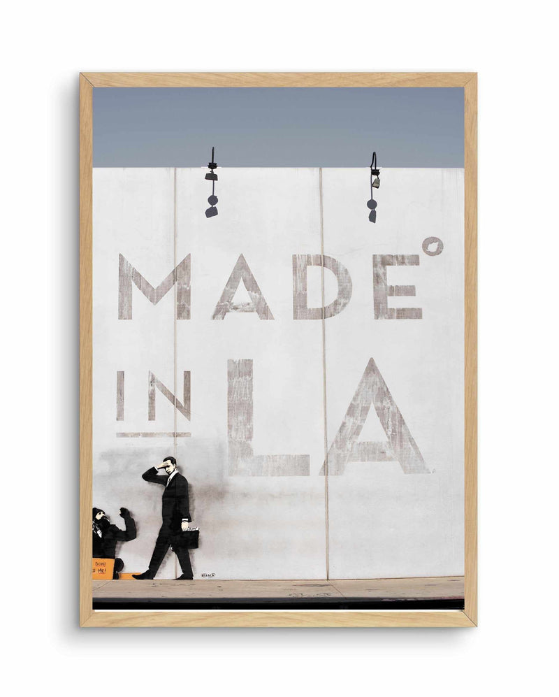 Made In LA Art Print-PRINT-Olive et Oriel-Olive et Oriel-A4 | 8.3" x 11.7" | 21 x 29.7cm-Oak-With White Border-Buy-Australian-Art-Prints-Online-with-Olive-et-Oriel-Your-Artwork-Specialists-Austrailia-Decorate-With-Coastal-Photo-Wall-Art-Prints-From-Our-Beach-House-Artwork-Collection-Fine-Poster-and-Framed-Artwork