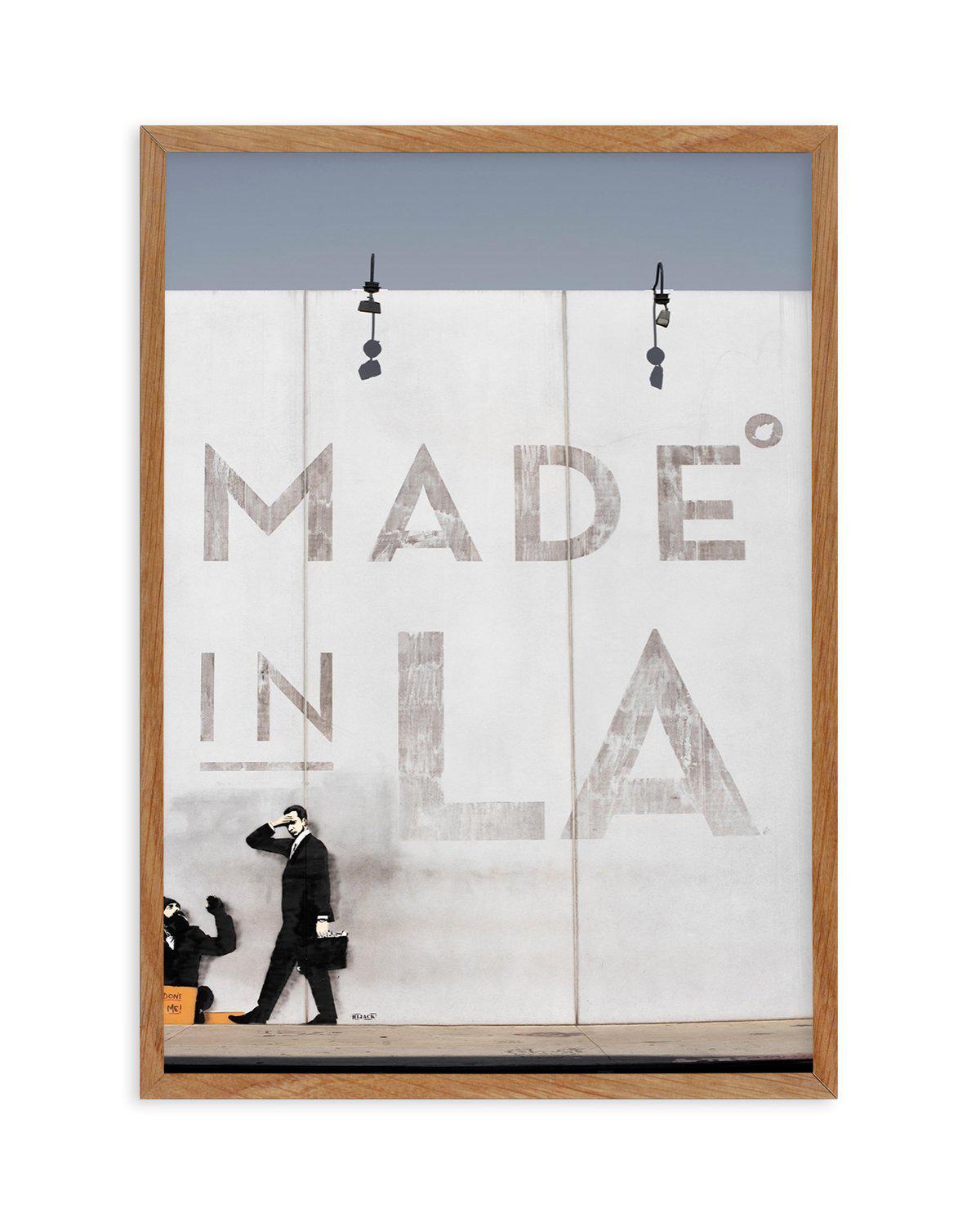 Made In LA Art Print-PRINT-Olive et Oriel-Olive et Oriel-50x70 cm | 19.6" x 27.5"-Walnut-With White Border-Buy-Australian-Art-Prints-Online-with-Olive-et-Oriel-Your-Artwork-Specialists-Austrailia-Decorate-With-Coastal-Photo-Wall-Art-Prints-From-Our-Beach-House-Artwork-Collection-Fine-Poster-and-Framed-Artwork