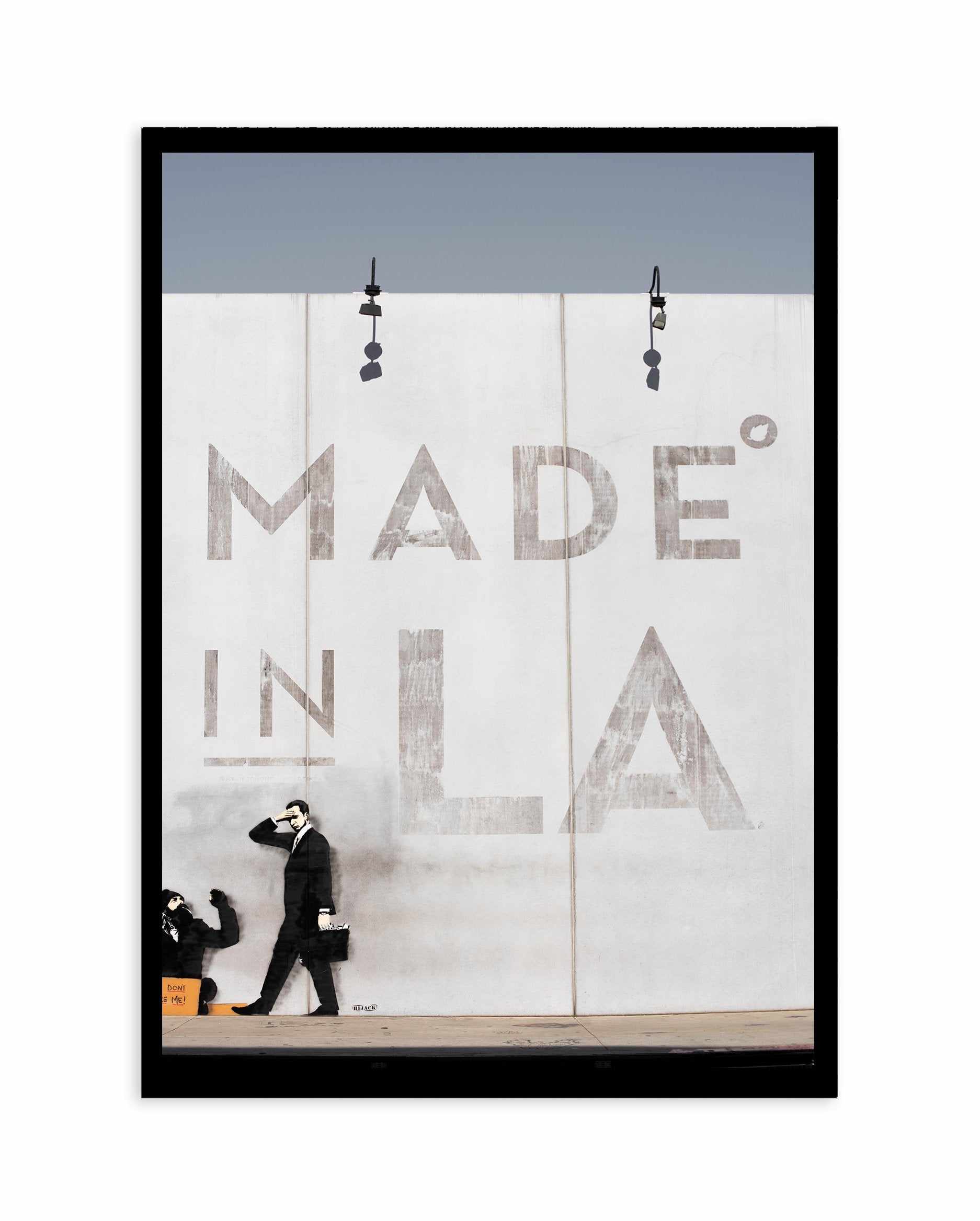 Made In LA Art Print-PRINT-Olive et Oriel-Olive et Oriel-A4 | 8.3" x 11.7" | 21 x 29.7cm-Black-With White Border-Buy-Australian-Art-Prints-Online-with-Olive-et-Oriel-Your-Artwork-Specialists-Austrailia-Decorate-With-Coastal-Photo-Wall-Art-Prints-From-Our-Beach-House-Artwork-Collection-Fine-Poster-and-Framed-Artwork