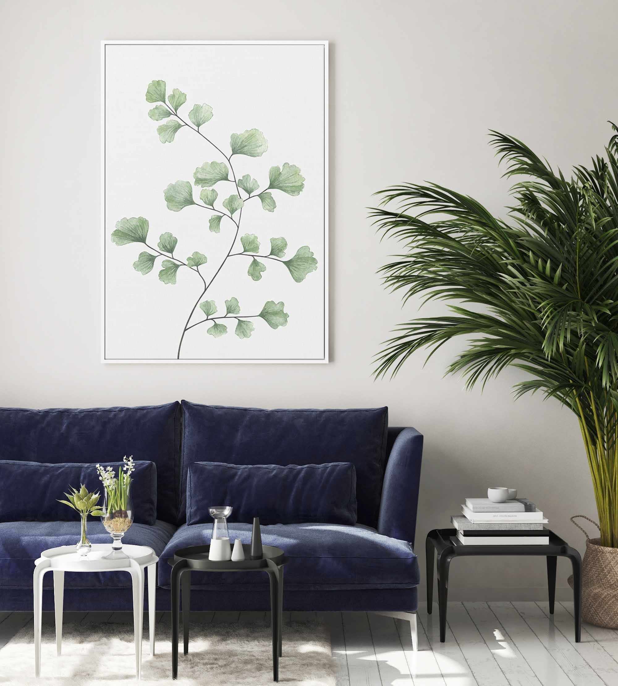 Maidenhair Fern | Framed Canvas-CANVAS-You can shop wall art online with Olive et Oriel for everything from abstract art to fun kids wall art. Our beautiful modern art prints and canvas art are available from large canvas prints to wall art paintings and our proudly Australian artwork collection offers only the highest quality framed large wall art and canvas art Australia - You can buy fashion photography prints or Hampton print posters and paintings on canvas from Olive et Oriel and have them 