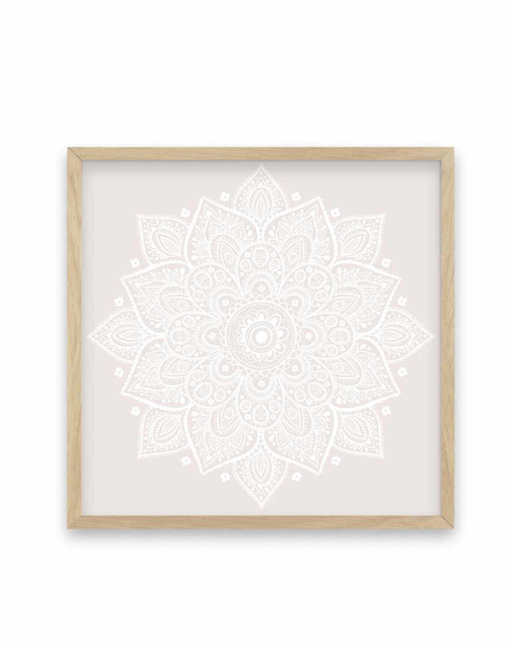 Mandala | Muted Blush SQ | Framed Canvas-CANVAS-You can shop wall art online with Olive et Oriel for everything from abstract art to fun kids wall art. Our beautiful modern art prints and canvas art are available from large canvas prints to wall art paintings and our proudly Australian artwork collection offers only the highest quality framed large wall art and canvas art Australia - You can buy fashion photography prints or Hampton print posters and paintings on canvas from Olive et Oriel and h