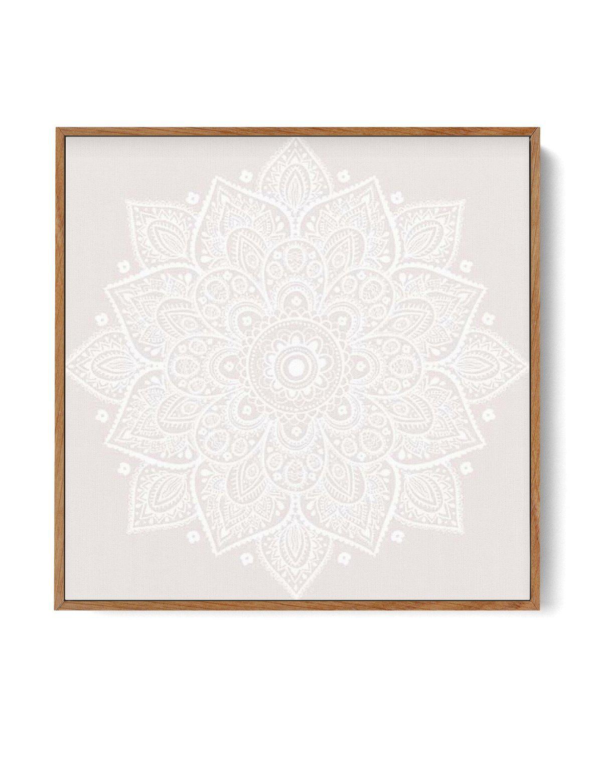 Mandala | Muted Blush SQ | Framed Canvas-CANVAS-You can shop wall art online with Olive et Oriel for everything from abstract art to fun kids wall art. Our beautiful modern art prints and canvas art are available from large canvas prints to wall art paintings and our proudly Australian artwork collection offers only the highest quality framed large wall art and canvas art Australia - You can buy fashion photography prints or Hampton print posters and paintings on canvas from Olive et Oriel and h