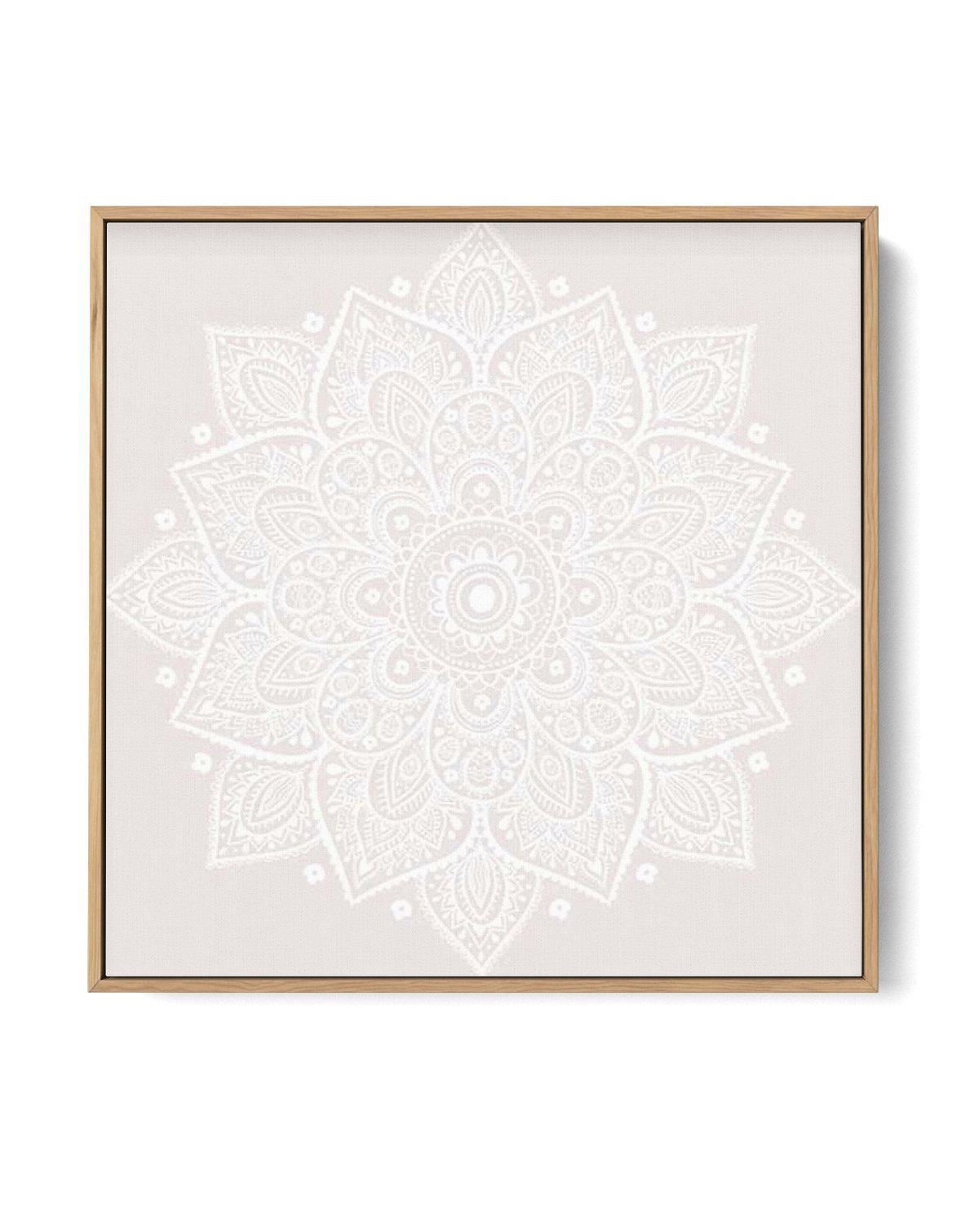 Mandala | Muted Blush SQ | Framed Canvas-CANVAS-You can shop wall art online with Olive et Oriel for everything from abstract art to fun kids wall art. Our beautiful modern art prints and canvas art are available from large canvas prints to wall art paintings and our proudly Australian artwork collection offers only the highest quality framed large wall art and canvas art Australia - You can buy fashion photography prints or Hampton print posters and paintings on canvas from Olive et Oriel and h