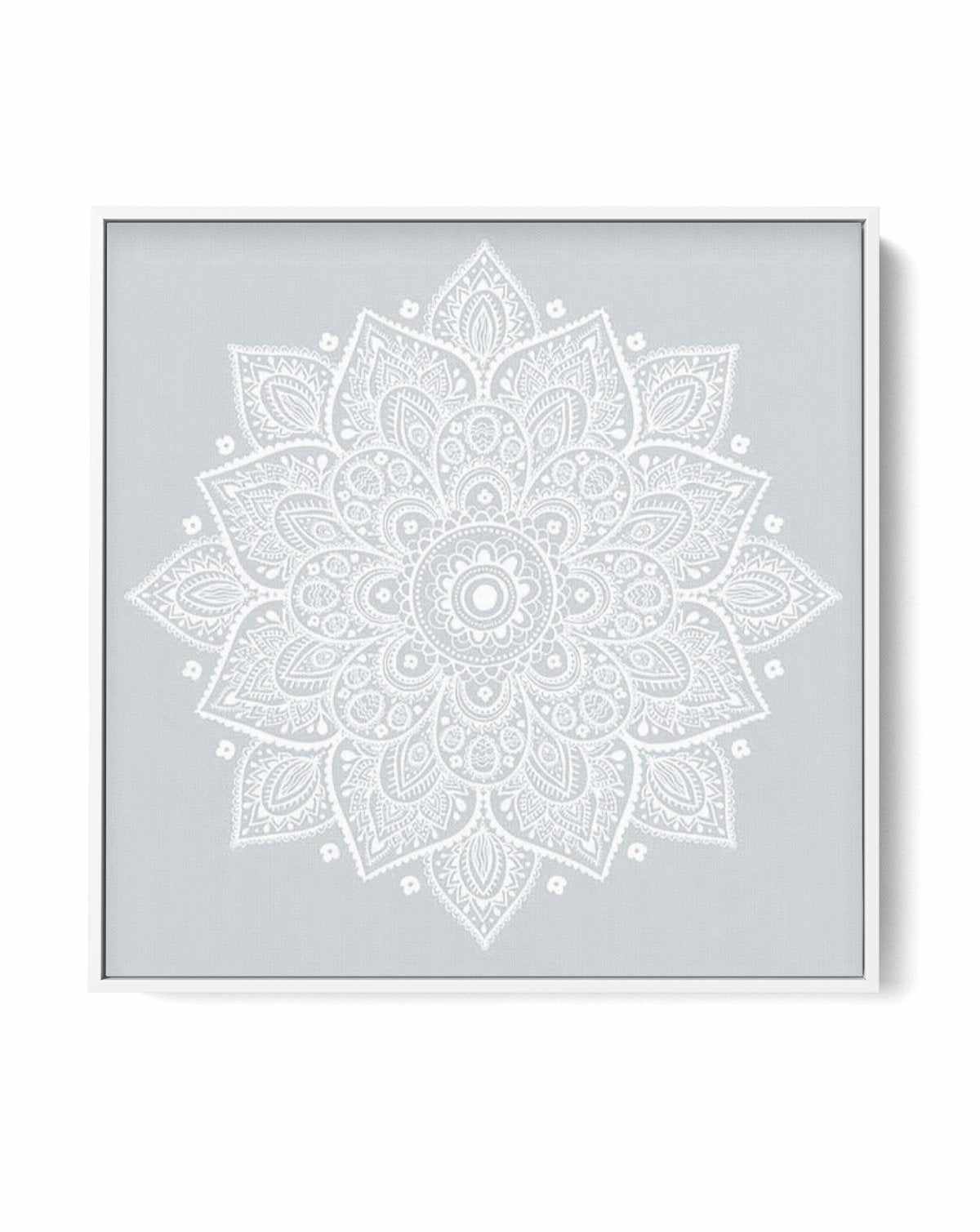 Mandala | Pale Blue SQ | Framed Canvas-CANVAS-You can shop wall art online with Olive et Oriel for everything from abstract art to fun kids wall art. Our beautiful modern art prints and canvas art are available from large canvas prints to wall art paintings and our proudly Australian artwork collection offers only the highest quality framed large wall art and canvas art Australia - You can buy fashion photography prints or Hampton print posters and paintings on canvas from Olive et Oriel and hav