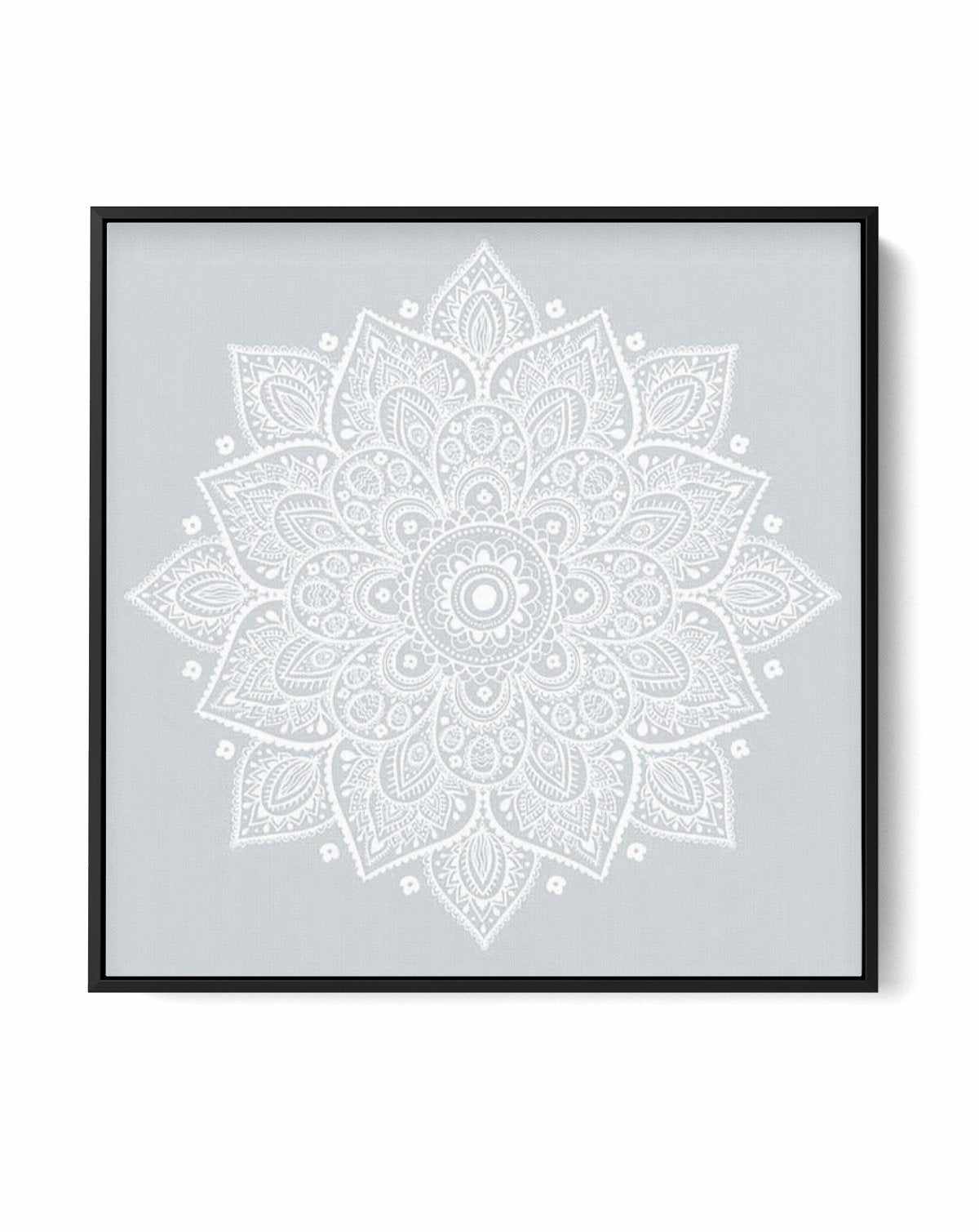 Mandala | Pale Blue SQ | Framed Canvas-CANVAS-You can shop wall art online with Olive et Oriel for everything from abstract art to fun kids wall art. Our beautiful modern art prints and canvas art are available from large canvas prints to wall art paintings and our proudly Australian artwork collection offers only the highest quality framed large wall art and canvas art Australia - You can buy fashion photography prints or Hampton print posters and paintings on canvas from Olive et Oriel and hav