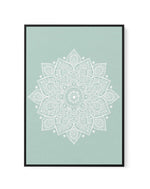 Mandala | Seafoam | Framed Canvas-CANVAS-You can shop wall art online with Olive et Oriel for everything from abstract art to fun kids wall art. Our beautiful modern art prints and canvas art are available from large canvas prints to wall art paintings and our proudly Australian artwork collection offers only the highest quality framed large wall art and canvas art Australia - You can buy fashion photography prints or Hampton print posters and paintings on canvas from Olive et Oriel and have the