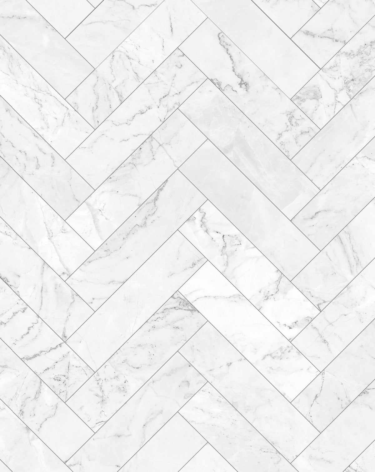 Marble Herringbone Tile Wallpaper - Olive et Oriel