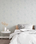 Marsielle in Duck Egg Blue Wallpaper - Olive et Oriel