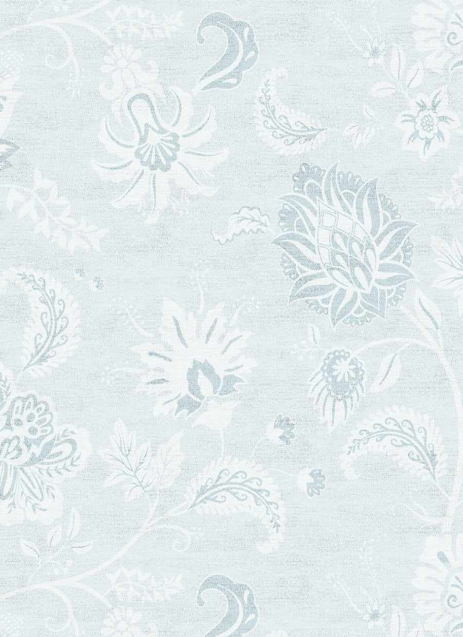 Marsielle in Duck Egg Blue Wallpaper - Olive et Oriel