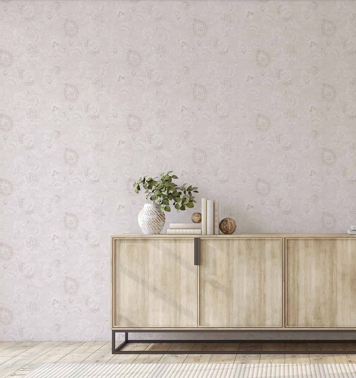 Marsielle in Vanilla Wallpaper - Olive et Oriel