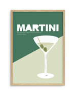 Martini | Vintage Art Print-PRINT-Olive et Oriel-Olive et Oriel-A5 | 5.8" x 8.3" | 14.8 x 21cm-Oak-With White Border-Buy-Australian-Art-Prints-Online-with-Olive-et-Oriel-Your-Artwork-Specialists-Austrailia-Decorate-With-Coastal-Photo-Wall-Art-Prints-From-Our-Beach-House-Artwork-Collection-Fine-Poster-and-Framed-Artwork