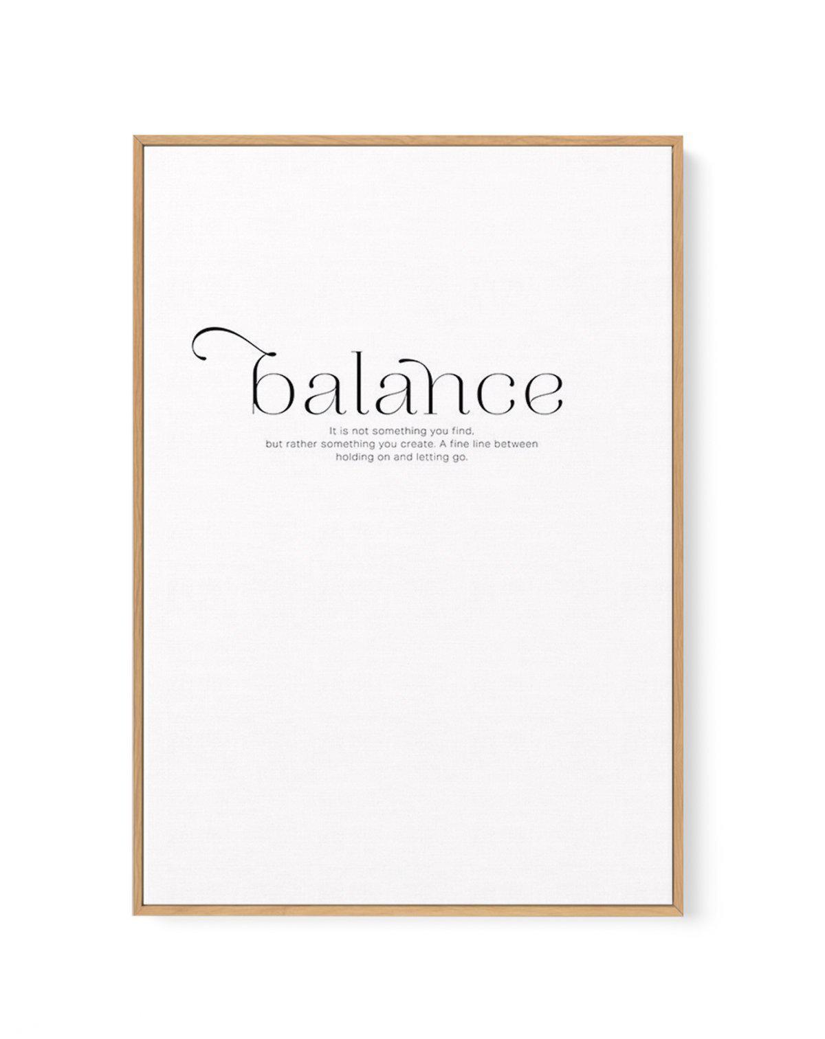 Meaning Of Balance | Framed Canvas-CANVAS-You can shop wall art online with Olive et Oriel for everything from abstract art to fun kids wall art. Our beautiful modern art prints and canvas art are available from large canvas prints to wall art paintings and our proudly Australian artwork collection offers only the highest quality framed large wall art and canvas art Australia - You can buy fashion photography prints or Hampton print posters and paintings on canvas from Olive et Oriel and have th