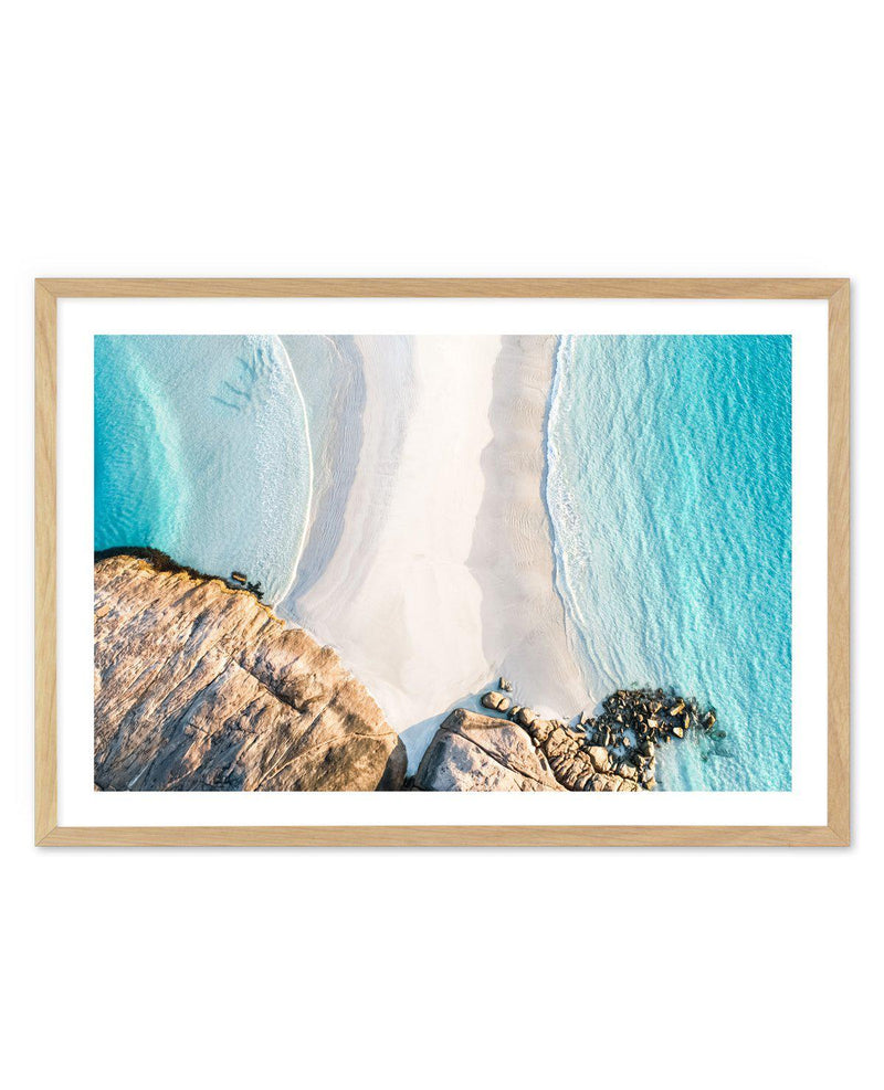 Meeting Point, Wylie Bay Art Print-PRINT-Olive et Oriel-Olive et Oriel-A5 | 5.8" x 8.3" | 14.8 x 21cm-Oak-With White Border-Buy-Australian-Art-Prints-Online-with-Olive-et-Oriel-Your-Artwork-Specialists-Austrailia-Decorate-With-Coastal-Photo-Wall-Art-Prints-From-Our-Beach-House-Artwork-Collection-Fine-Poster-and-Framed-Artwork