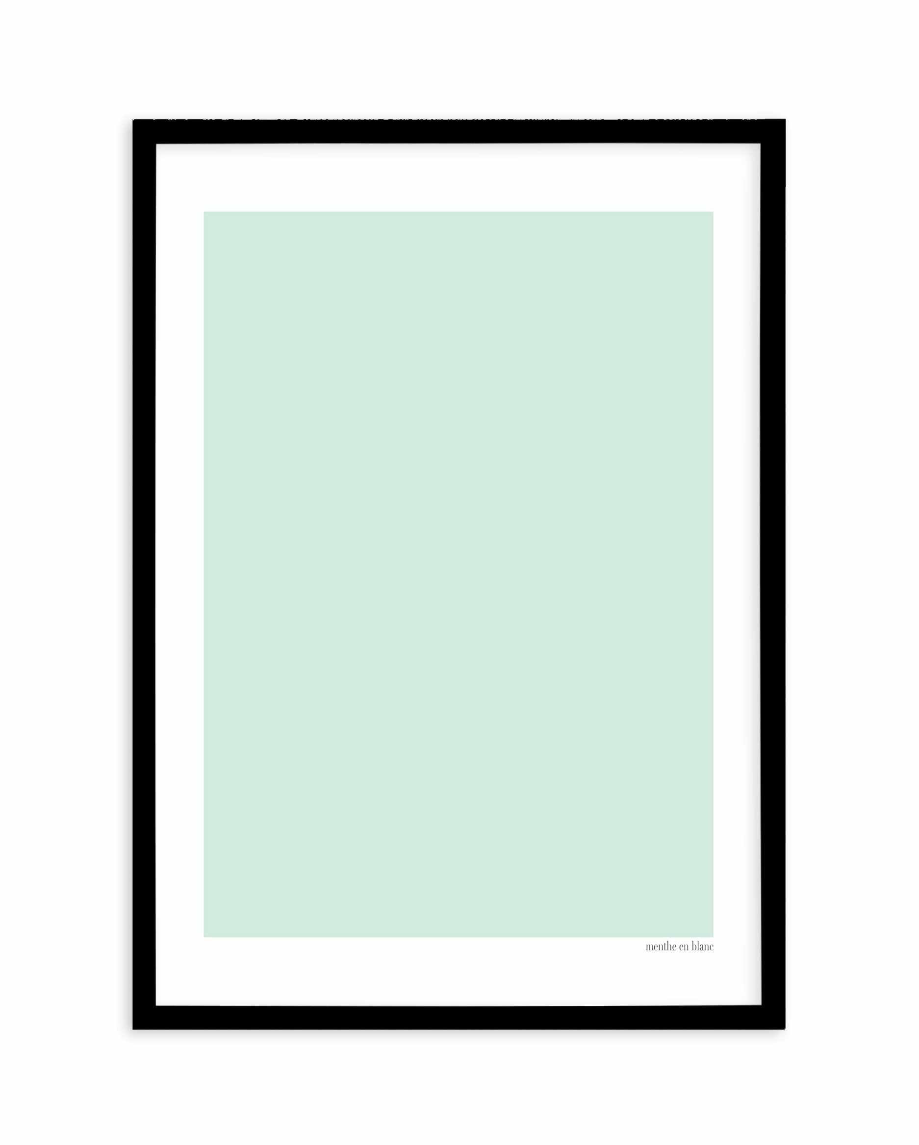 Menthe en Blanc Art Print-PRINT-Olive et Oriel-Olive et Oriel-A5 | 5.8" x 8.3" | 14.8 x 21cm-Black-With White Border-Buy-Australian-Art-Prints-Online-with-Olive-et-Oriel-Your-Artwork-Specialists-Austrailia-Decorate-With-Coastal-Photo-Wall-Art-Prints-From-Our-Beach-House-Artwork-Collection-Fine-Poster-and-Framed-Artwork