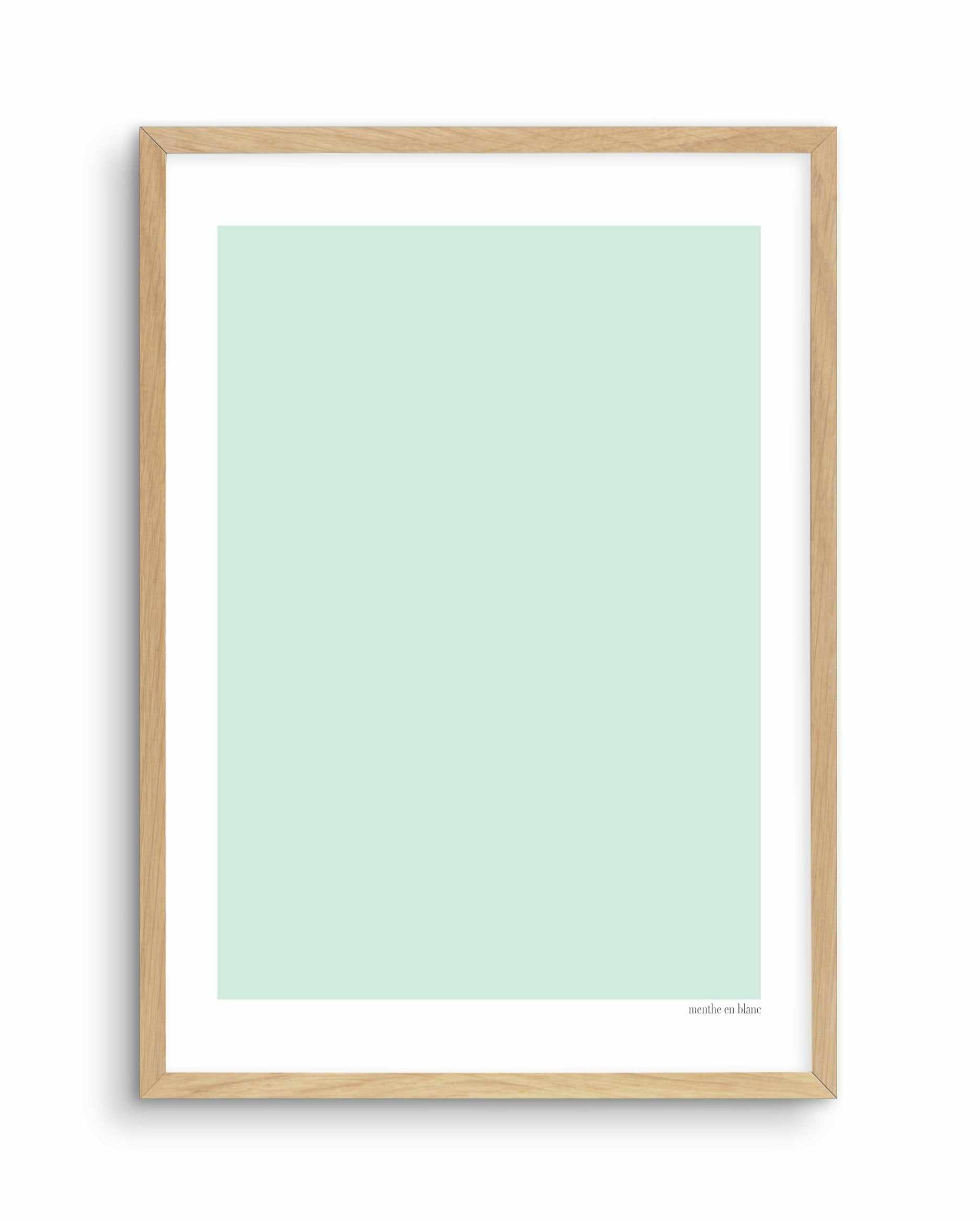 Menthe en Blanc Art Print-PRINT-Olive et Oriel-Olive et Oriel-A5 | 5.8" x 8.3" | 14.8 x 21cm-Oak-With White Border-Buy-Australian-Art-Prints-Online-with-Olive-et-Oriel-Your-Artwork-Specialists-Austrailia-Decorate-With-Coastal-Photo-Wall-Art-Prints-From-Our-Beach-House-Artwork-Collection-Fine-Poster-and-Framed-Artwork