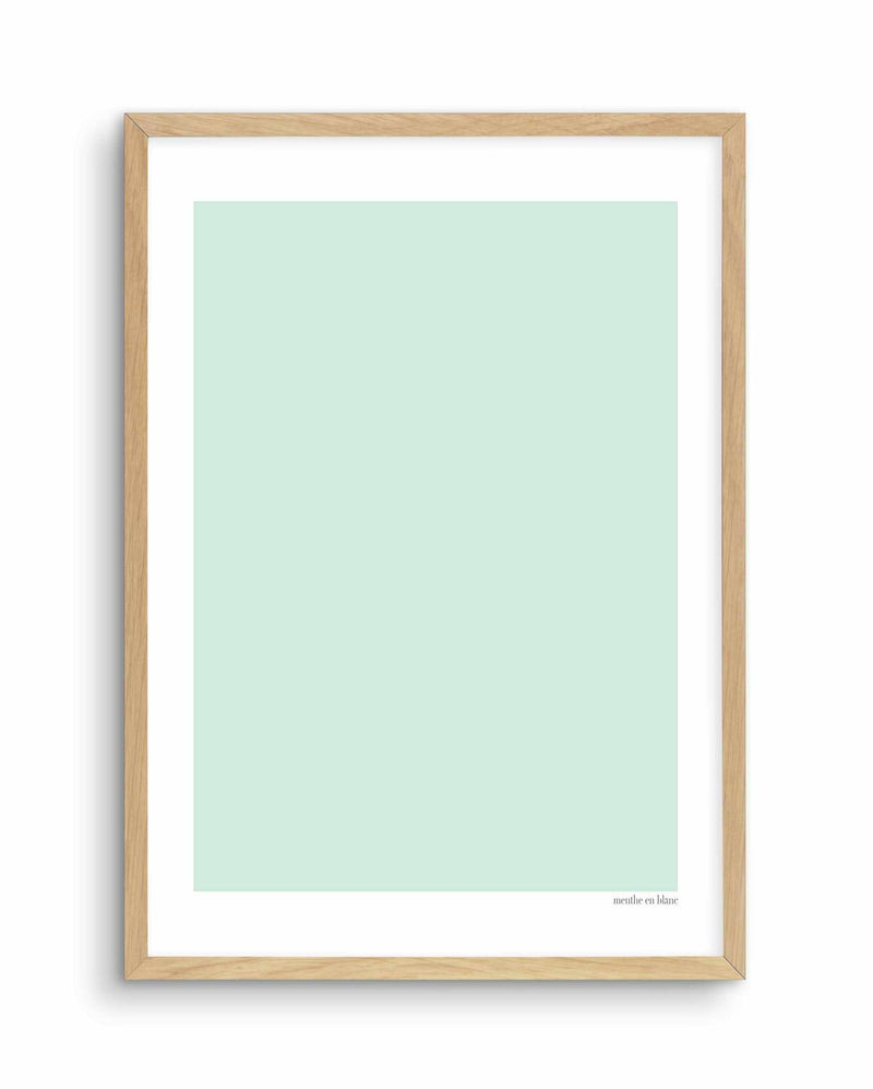 Menthe en Blanc Art Print-PRINT-Olive et Oriel-Olive et Oriel-A5 | 5.8" x 8.3" | 14.8 x 21cm-Oak-With White Border-Buy-Australian-Art-Prints-Online-with-Olive-et-Oriel-Your-Artwork-Specialists-Austrailia-Decorate-With-Coastal-Photo-Wall-Art-Prints-From-Our-Beach-House-Artwork-Collection-Fine-Poster-and-Framed-Artwork