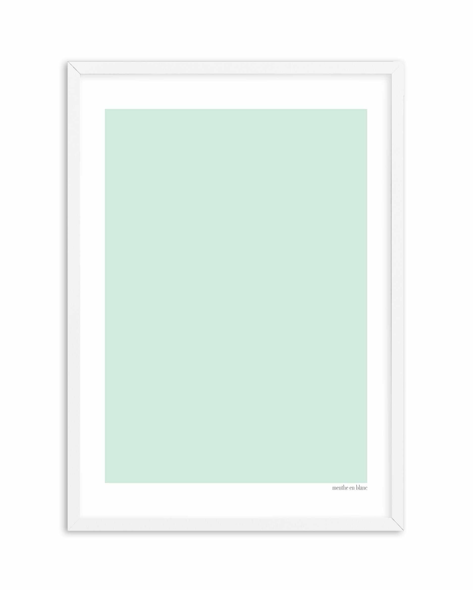 Menthe en Blanc Art Print-PRINT-Olive et Oriel-Olive et Oriel-A5 | 5.8" x 8.3" | 14.8 x 21cm-White-With White Border-Buy-Australian-Art-Prints-Online-with-Olive-et-Oriel-Your-Artwork-Specialists-Austrailia-Decorate-With-Coastal-Photo-Wall-Art-Prints-From-Our-Beach-House-Artwork-Collection-Fine-Poster-and-Framed-Artwork