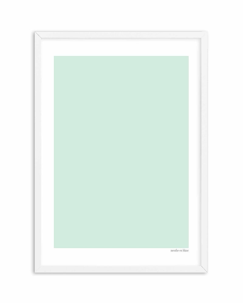 Menthe en Blanc Art Print-PRINT-Olive et Oriel-Olive et Oriel-A5 | 5.8" x 8.3" | 14.8 x 21cm-White-With White Border-Buy-Australian-Art-Prints-Online-with-Olive-et-Oriel-Your-Artwork-Specialists-Austrailia-Decorate-With-Coastal-Photo-Wall-Art-Prints-From-Our-Beach-House-Artwork-Collection-Fine-Poster-and-Framed-Artwork