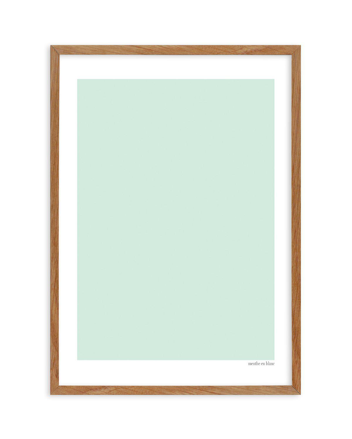 Menthe en Blanc Art Print-PRINT-Olive et Oriel-Olive et Oriel-50x70 cm | 19.6" x 27.5"-Walnut-With White Border-Buy-Australian-Art-Prints-Online-with-Olive-et-Oriel-Your-Artwork-Specialists-Austrailia-Decorate-With-Coastal-Photo-Wall-Art-Prints-From-Our-Beach-House-Artwork-Collection-Fine-Poster-and-Framed-Artwork