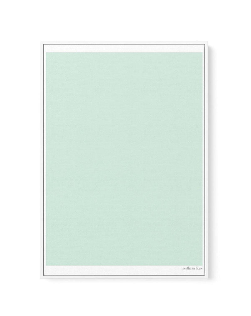 Menthe en Blanc | Framed Canvas-CANVAS-You can shop wall art online with Olive et Oriel for everything from abstract art to fun kids wall art. Our beautiful modern art prints and canvas art are available from large canvas prints to wall art paintings and our proudly Australian artwork collection offers only the highest quality framed large wall art and canvas art Australia - You can buy fashion photography prints or Hampton print posters and paintings on canvas from Olive et Oriel and have them 