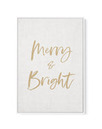 Merry & Bright | Framed Canvas-CANVAS-You can shop wall art online with Olive et Oriel for everything from abstract art to fun kids wall art. Our beautiful modern art prints and canvas art are available from large canvas prints to wall art paintings and our proudly Australian artwork collection offers only the highest quality framed large wall art and canvas art Australia - You can buy fashion photography prints or Hampton print posters and paintings on canvas from Olive et Oriel and have them d