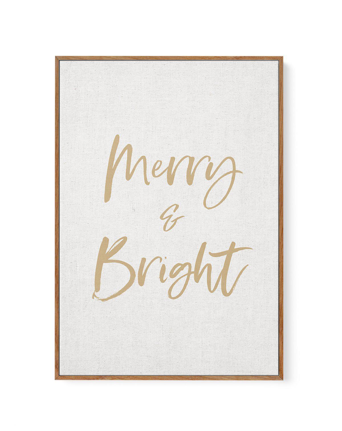 Merry & Bright | Framed Canvas-CANVAS-You can shop wall art online with Olive et Oriel for everything from abstract art to fun kids wall art. Our beautiful modern art prints and canvas art are available from large canvas prints to wall art paintings and our proudly Australian artwork collection offers only the highest quality framed large wall art and canvas art Australia - You can buy fashion photography prints or Hampton print posters and paintings on canvas from Olive et Oriel and have them d