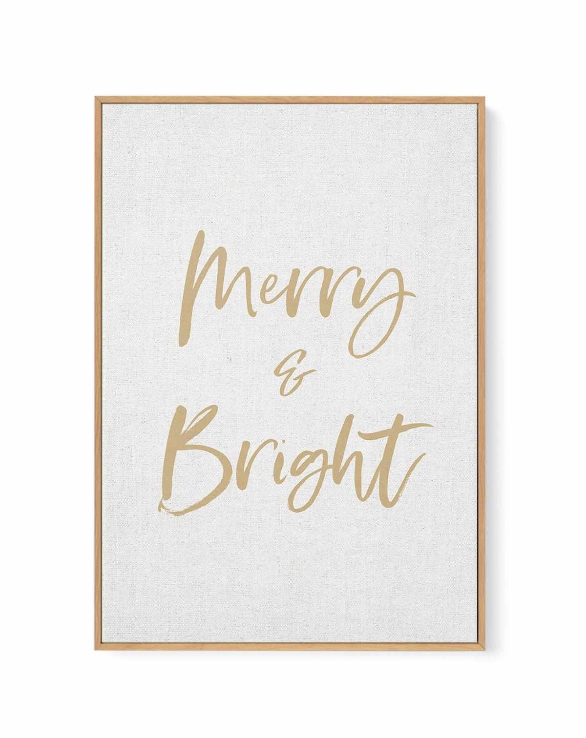 Merry & Bright | Framed Canvas Art Print