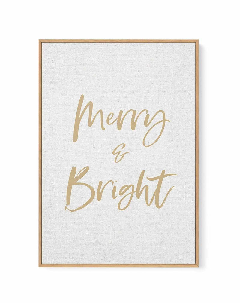 Merry & Bright | Framed Canvas Art Print