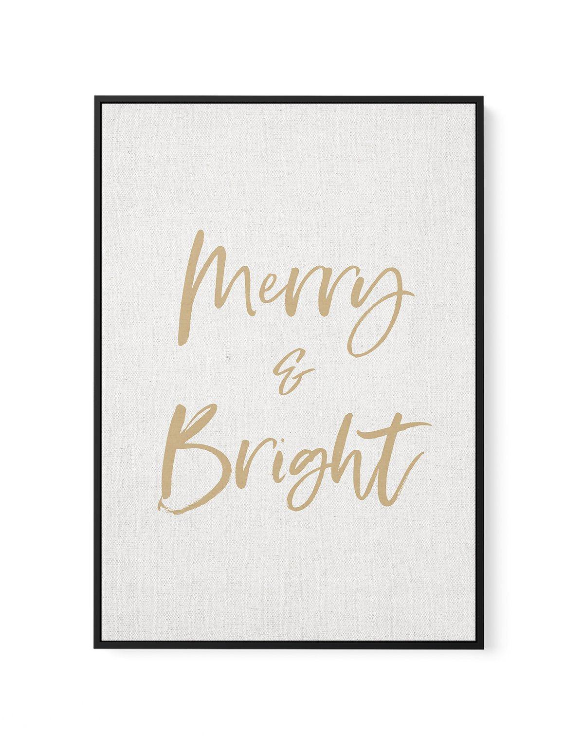 Merry & Bright | Framed Canvas-CANVAS-You can shop wall art online with Olive et Oriel for everything from abstract art to fun kids wall art. Our beautiful modern art prints and canvas art are available from large canvas prints to wall art paintings and our proudly Australian artwork collection offers only the highest quality framed large wall art and canvas art Australia - You can buy fashion photography prints or Hampton print posters and paintings on canvas from Olive et Oriel and have them d