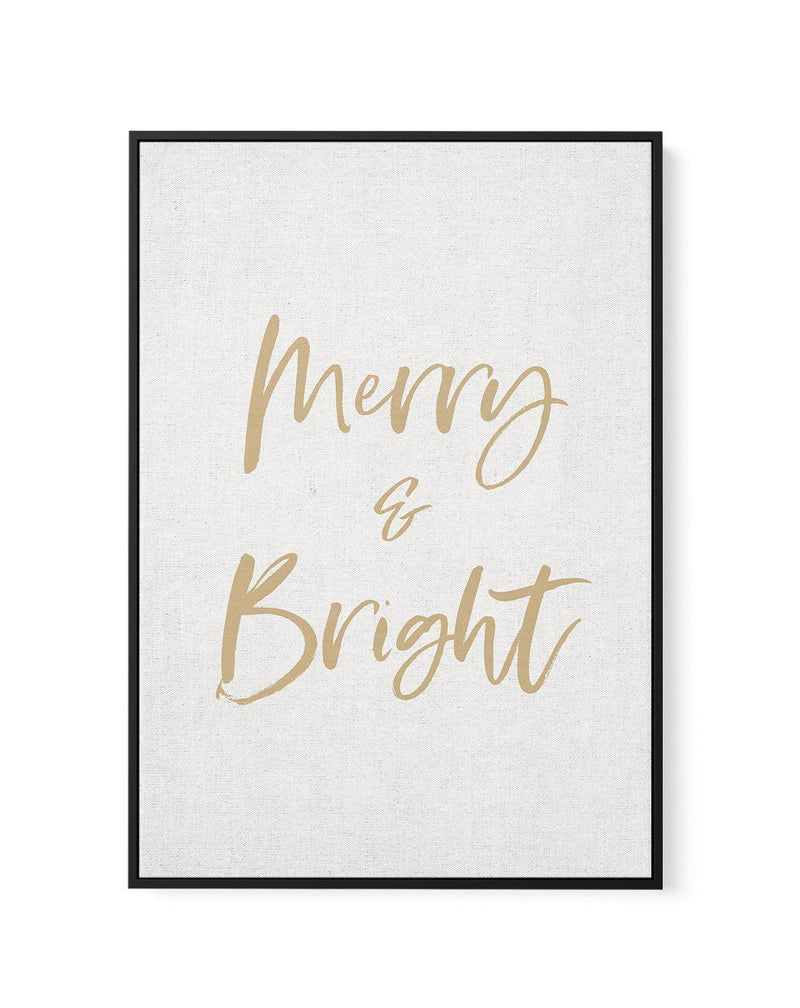 Merry & Bright | Framed Canvas-CANVAS-You can shop wall art online with Olive et Oriel for everything from abstract art to fun kids wall art. Our beautiful modern art prints and canvas art are available from large canvas prints to wall art paintings and our proudly Australian artwork collection offers only the highest quality framed large wall art and canvas art Australia - You can buy fashion photography prints or Hampton print posters and paintings on canvas from Olive et Oriel and have them d