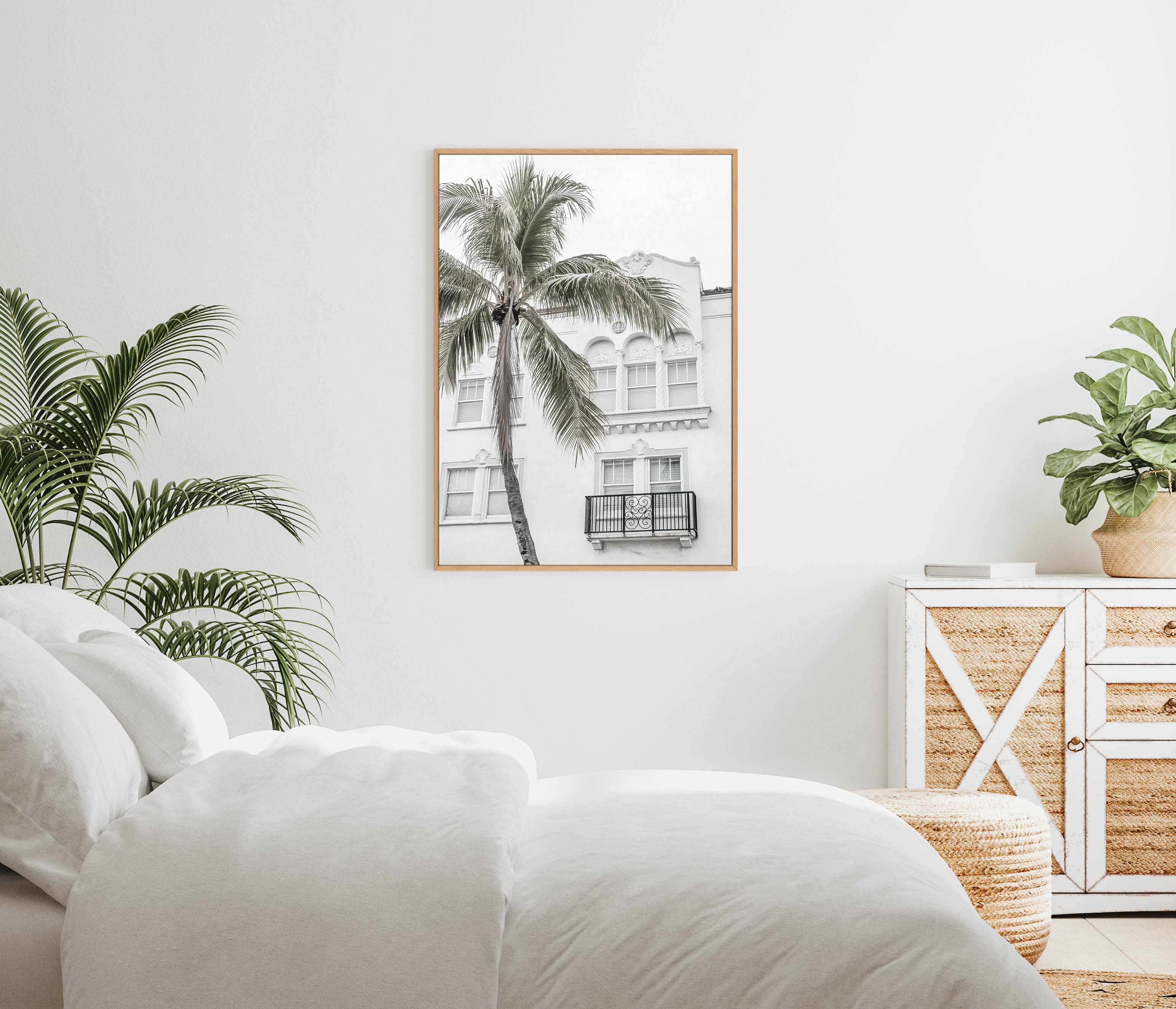 Miami Palms | Framed Canvas-CANVAS-You can shop wall art online with Olive et Oriel for everything from abstract art to fun kids wall art. Our beautiful modern art prints and canvas art are available from large canvas prints to wall art paintings and our proudly Australian artwork collection offers only the highest quality framed large wall art and canvas art Australia - You can buy fashion photography prints or Hampton print posters and paintings on canvas from Olive et Oriel and have them deli