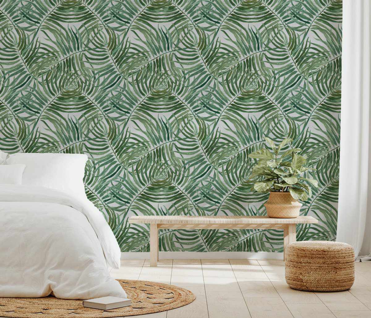 Miami Palms Wallpaper - Olive et Oriel