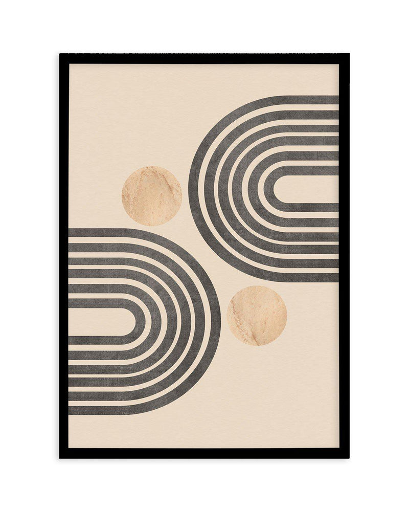 Mid Century Arch II Art Print-PRINT-Olive et Oriel-Olive et Oriel-A5 | 5.8" x 8.3" | 14.8 x 21cm-Black-With White Border-Buy-Australian-Art-Prints-Online-with-Olive-et-Oriel-Your-Artwork-Specialists-Austrailia-Decorate-With-Coastal-Photo-Wall-Art-Prints-From-Our-Beach-House-Artwork-Collection-Fine-Poster-and-Framed-Artwork