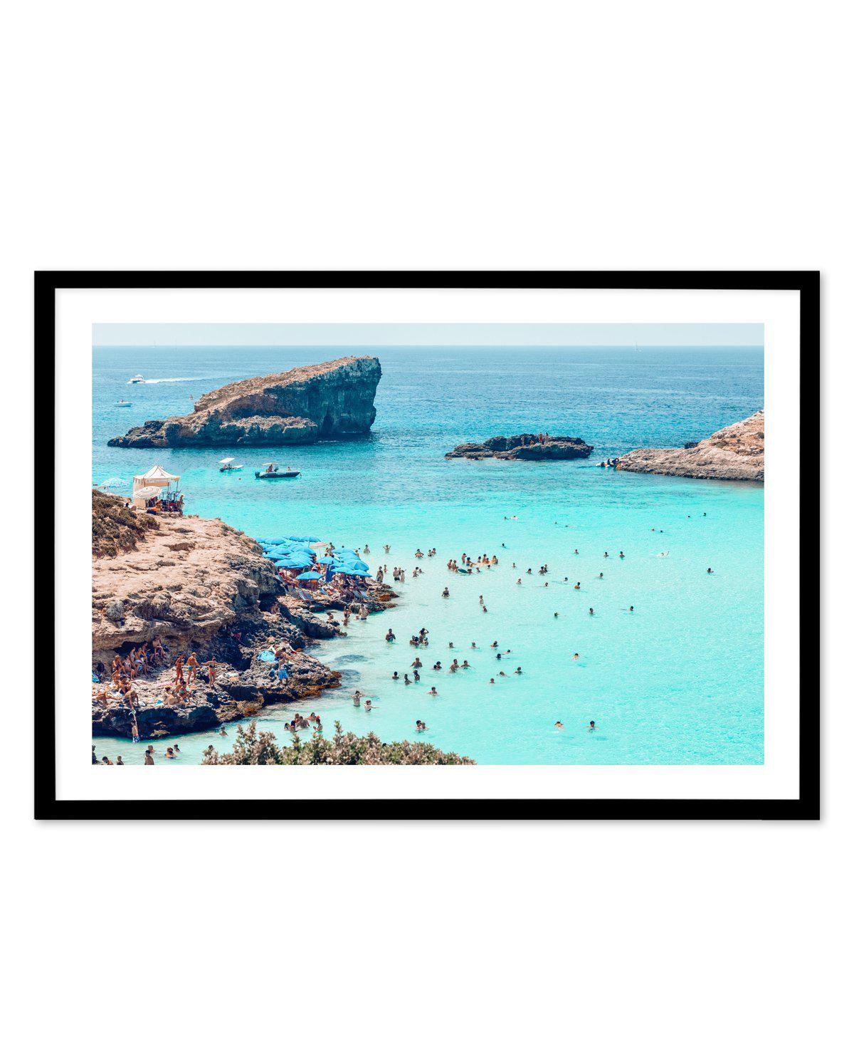 Midday In Malta Art Print-PRINT-Olive et Oriel-Olive et Oriel-A5 | 5.8" x 8.3" | 14.8 x 21cm-Black-With White Border-Buy-Australian-Art-Prints-Online-with-Olive-et-Oriel-Your-Artwork-Specialists-Austrailia-Decorate-With-Coastal-Photo-Wall-Art-Prints-From-Our-Beach-House-Artwork-Collection-Fine-Poster-and-Framed-Artwork