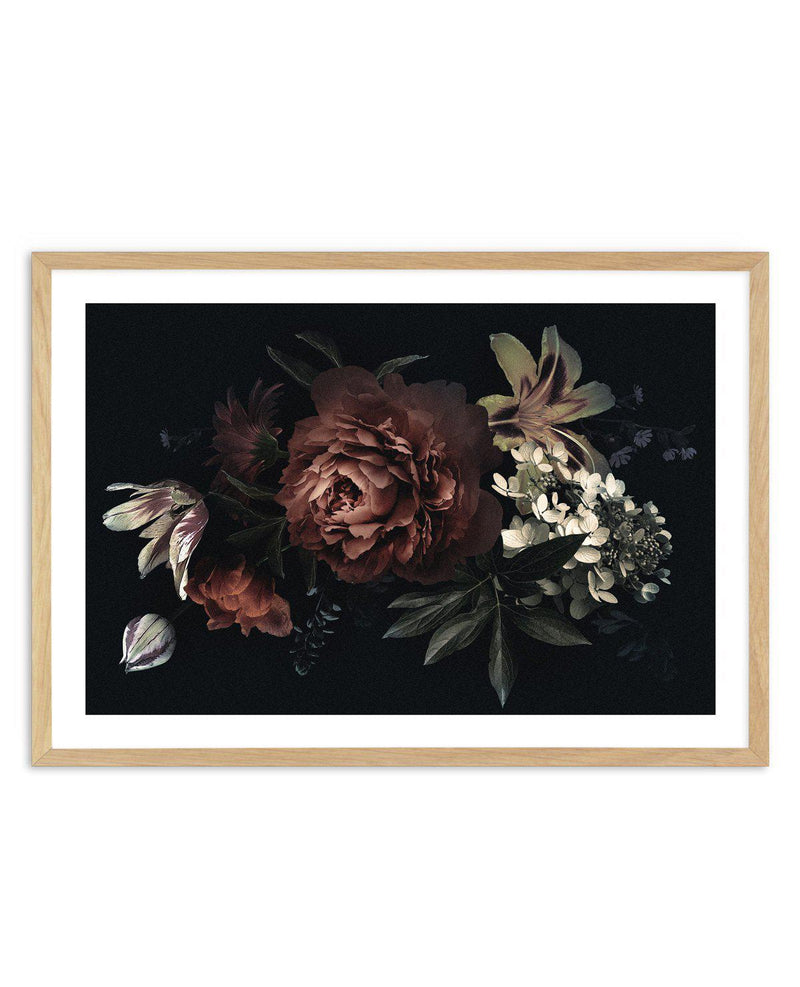 Midnight Botanica Illustration LS Art Print-PRINT-Olive et Oriel-Olive et Oriel-A5 | 5.8" x 8.3" | 14.8 x 21cm-Oak-With White Border-Buy-Australian-Art-Prints-Online-with-Olive-et-Oriel-Your-Artwork-Specialists-Austrailia-Decorate-With-Coastal-Photo-Wall-Art-Prints-From-Our-Beach-House-Artwork-Collection-Fine-Poster-and-Framed-Artwork
