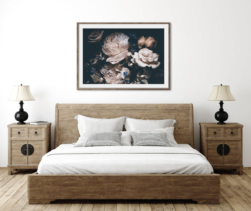 Midnight Botanica LS Art Print-PRINT-Olive et Oriel-Olive et Oriel-Buy-Australian-Art-Prints-Online-with-Olive-et-Oriel-Your-Artwork-Specialists-Austrailia-Decorate-With-Coastal-Photo-Wall-Art-Prints-From-Our-Beach-House-Artwork-Collection-Fine-Poster-and-Framed-Artwork