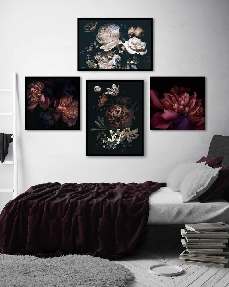 SHOP Midnight Botanica LS  Moody Dark Bouquet Art Print or Poster – Olive  et Oriel