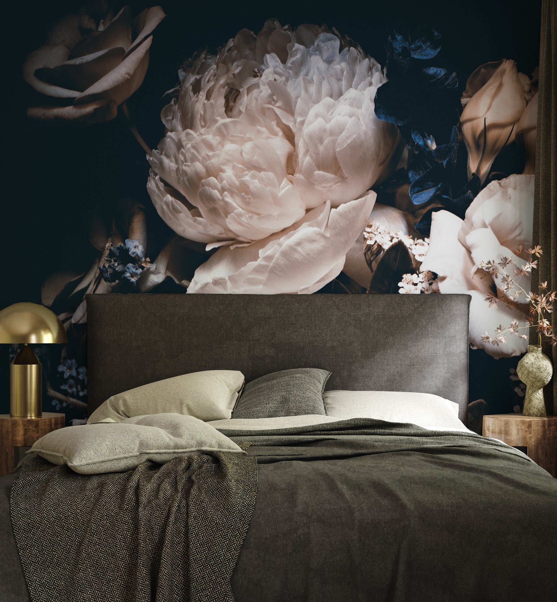 Midnight Botanica Wallpaper Mural