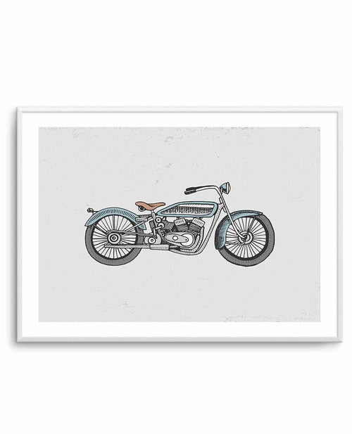 Mini Harley Art Print-PRINT-Olive et Oriel-Olive et Oriel-A4 | 8.3" x 11.7" | 21 x 29.7cm-Unframed Art Print-With White Border-Buy-Australian-Art-Prints-Online-with-Olive-et-Oriel-Your-Artwork-Specialists-Austrailia-Decorate-With-Coastal-Photo-Wall-Art-Prints-From-Our-Beach-House-Artwork-Collection-Fine-Poster-and-Framed-Artwork