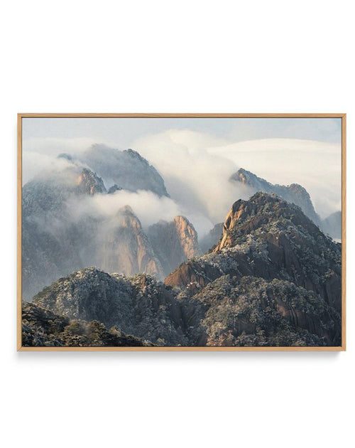 Misty Huangshan Mountain, China | Framed Canvas-CANVAS-You can shop wall art online with Olive et Oriel for everything from abstract art to fun kids wall art. Our beautiful modern art prints and canvas art are available from large canvas prints to wall art paintings and our proudly Australian artwork collection offers only the highest quality framed large wall art and canvas art Australia - You can buy fashion photography prints or Hampton print posters and paintings on canvas from Olive et Orie
